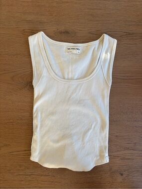free people white tank xs NWOT